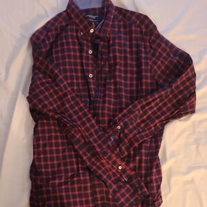 American Eagle Outfitters Red and Black Checkered Shirt